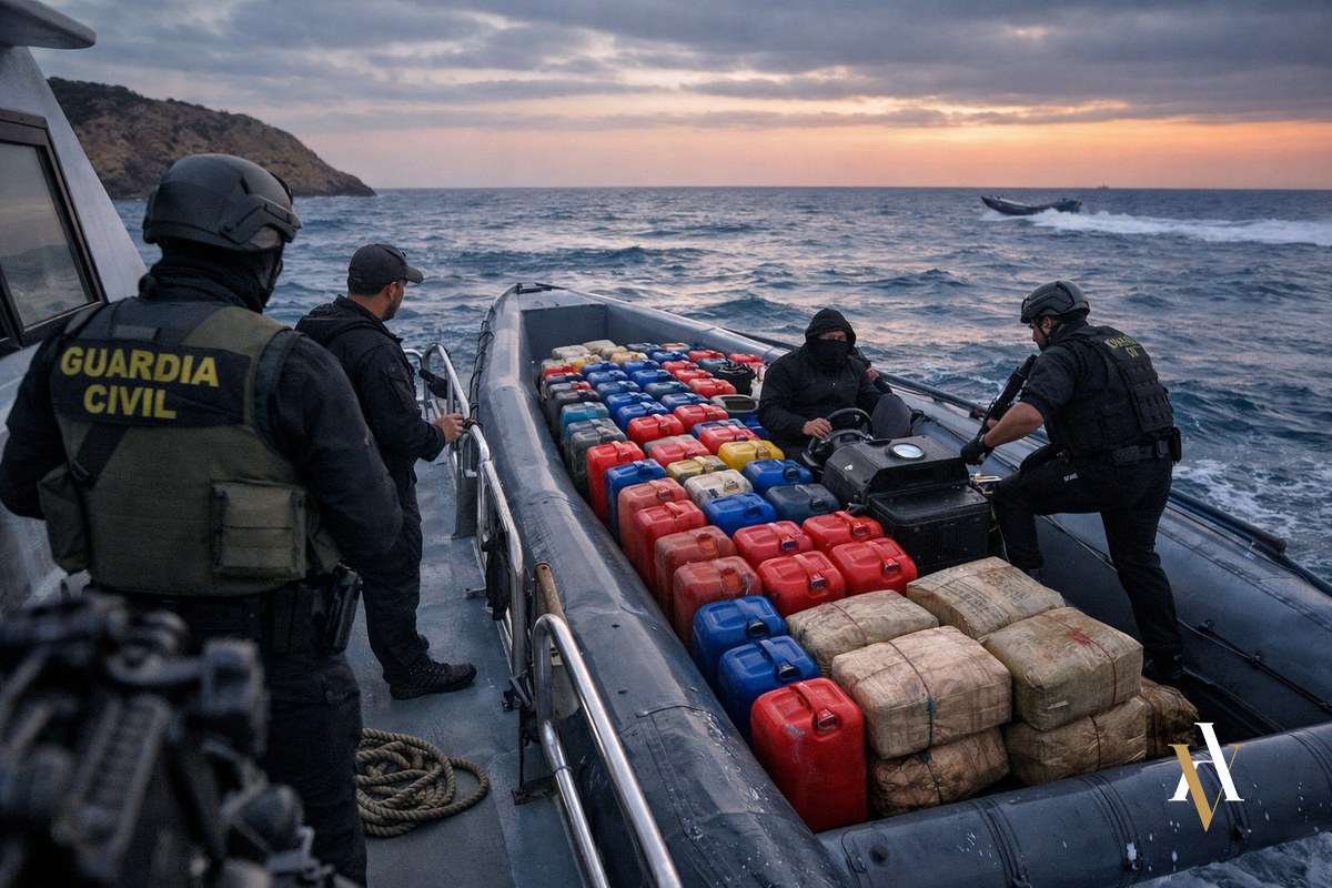 Guardia Civil intercepta narcolancha con combustible — petaqueo