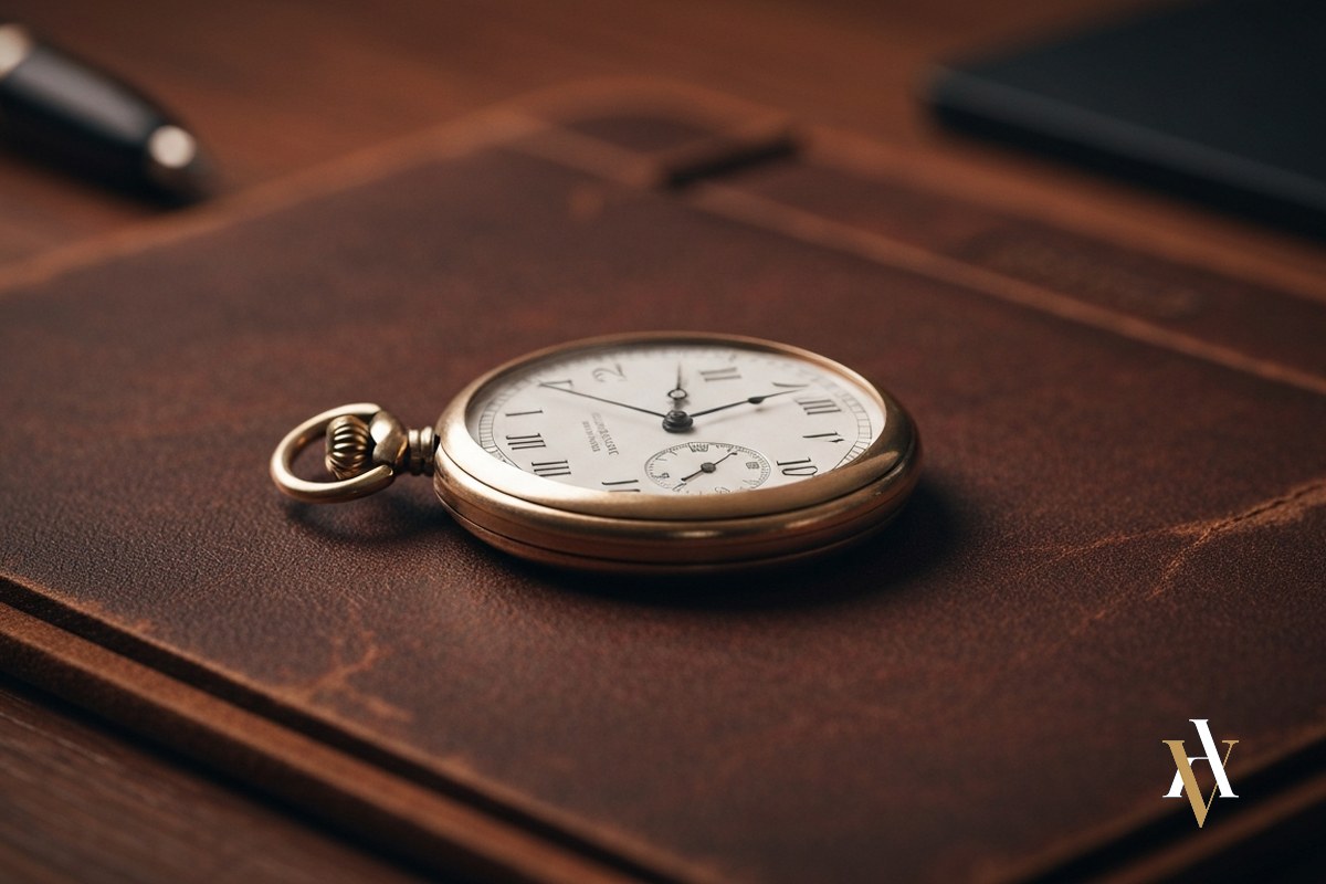 Plazos y cómputo de la prescripción de los delitos sexuales Reloj de bolsillo antiguo sobre un escritorio: el cómputo del plazo de prescripción en delitos sexuales