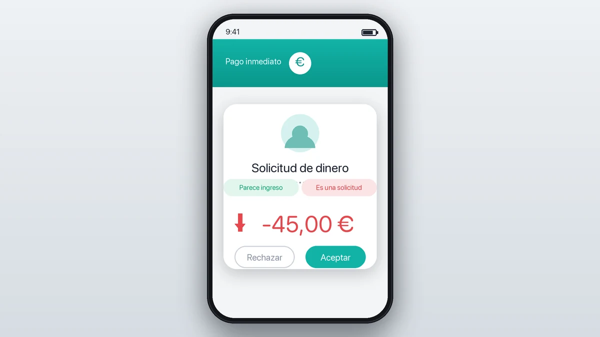 Bizum inverso: solicitud que parece un ingreso Bizum inverso: solicitud de dinero que aparenta un ingreso en el móvil