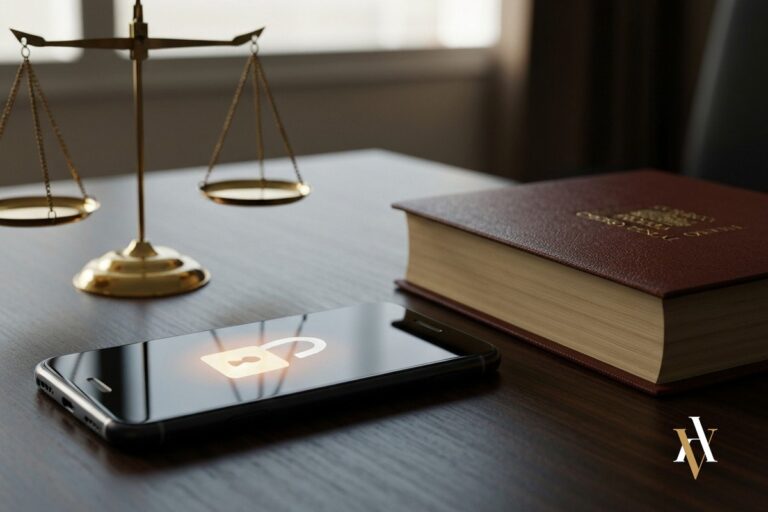 Movil intervenido en una investigacion penal junto al Codigo Penal, contrasena del movil