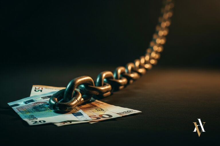 Billetes de euro al final de una cadena, delitos precedentes del blanqueo